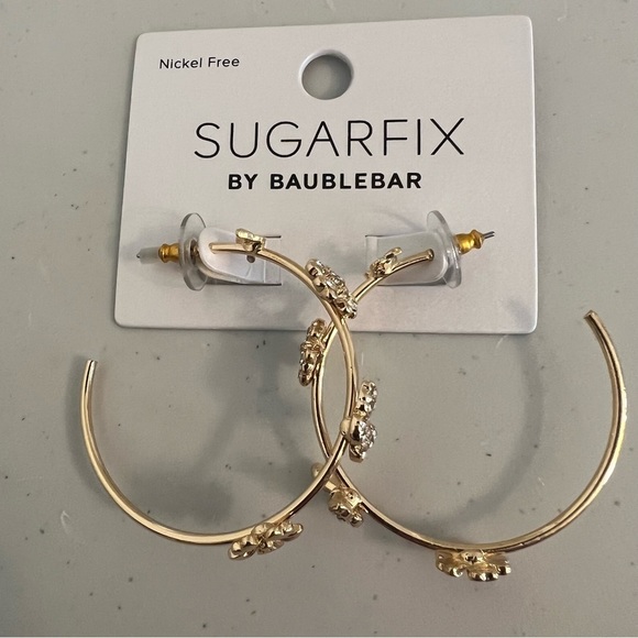 SUGARFIX by BaubleBar Butterfly Hoop Earrings - Picture 3 of 5